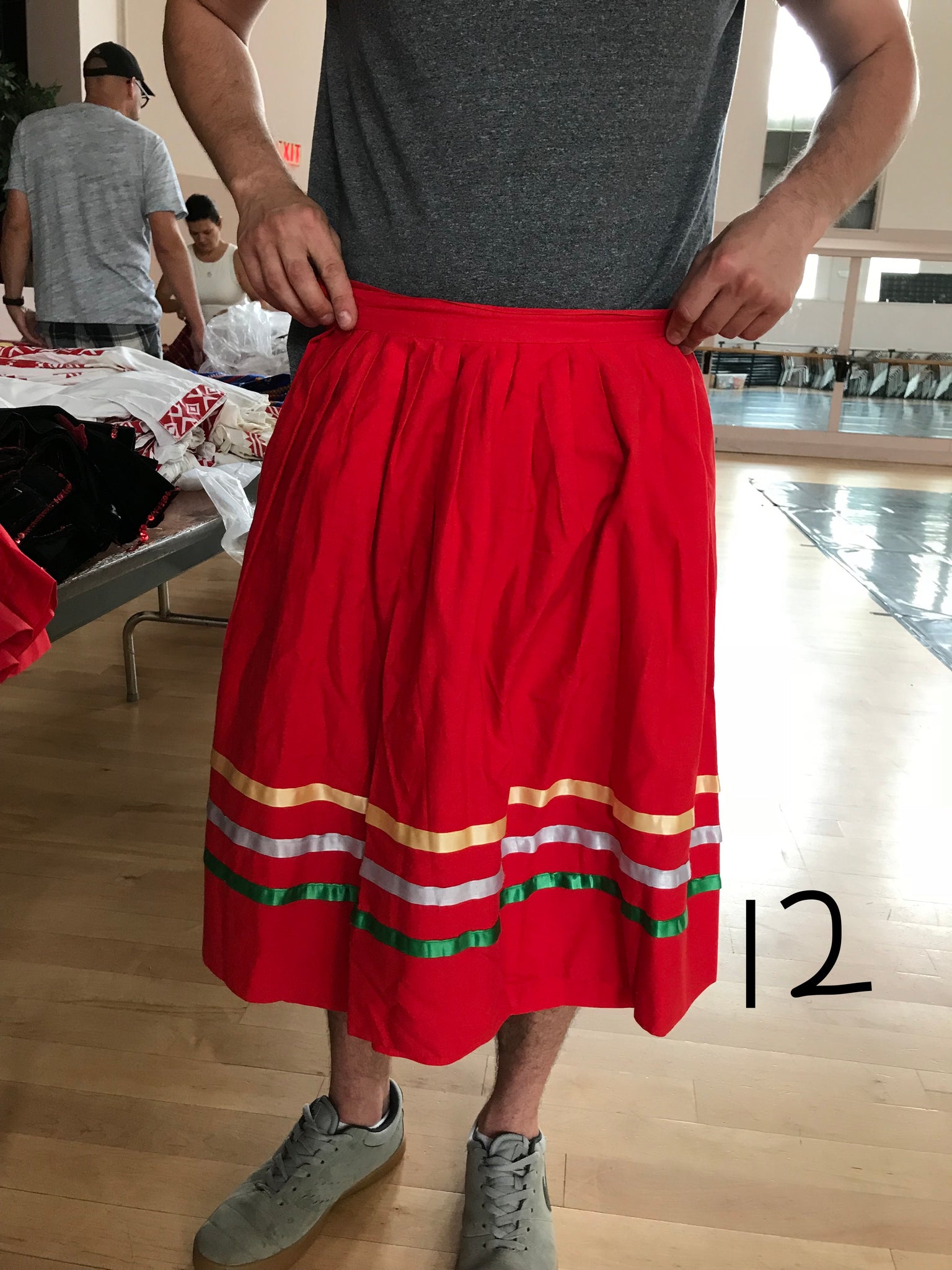 Girl's Red Skirts